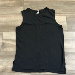 Lululemon Athletica Black Muscle Tee Sleeveless Top